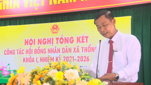 HĐND xã Thống Nhất tổng kết hoạt động của HĐND xã khóa I, nhiệm kỳ 2021- 2026